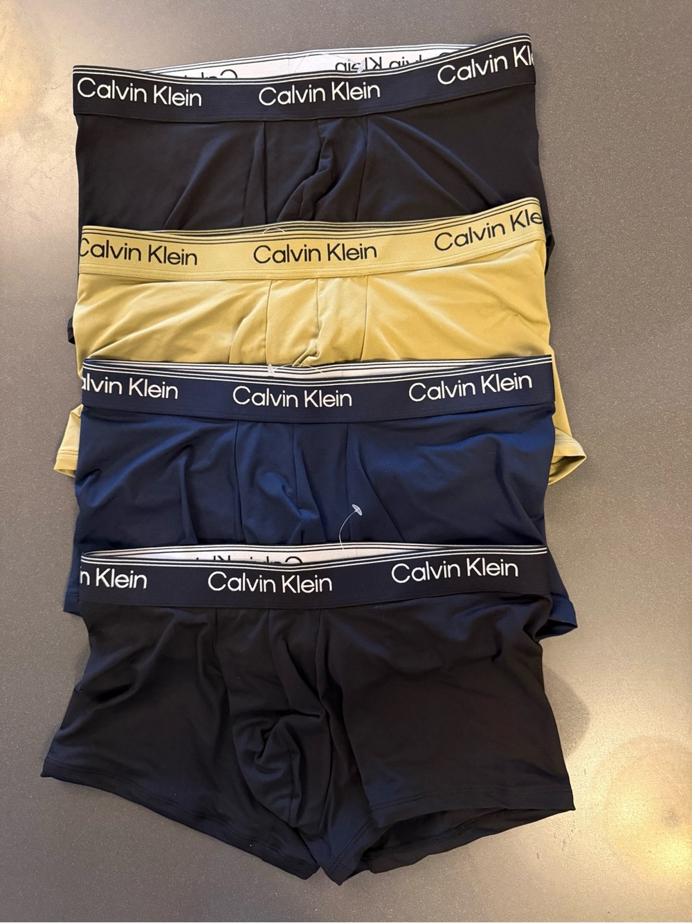 New Calvin Klein Boxer Briefs / Low Rise Trunk.  Microfiber. 4 pack